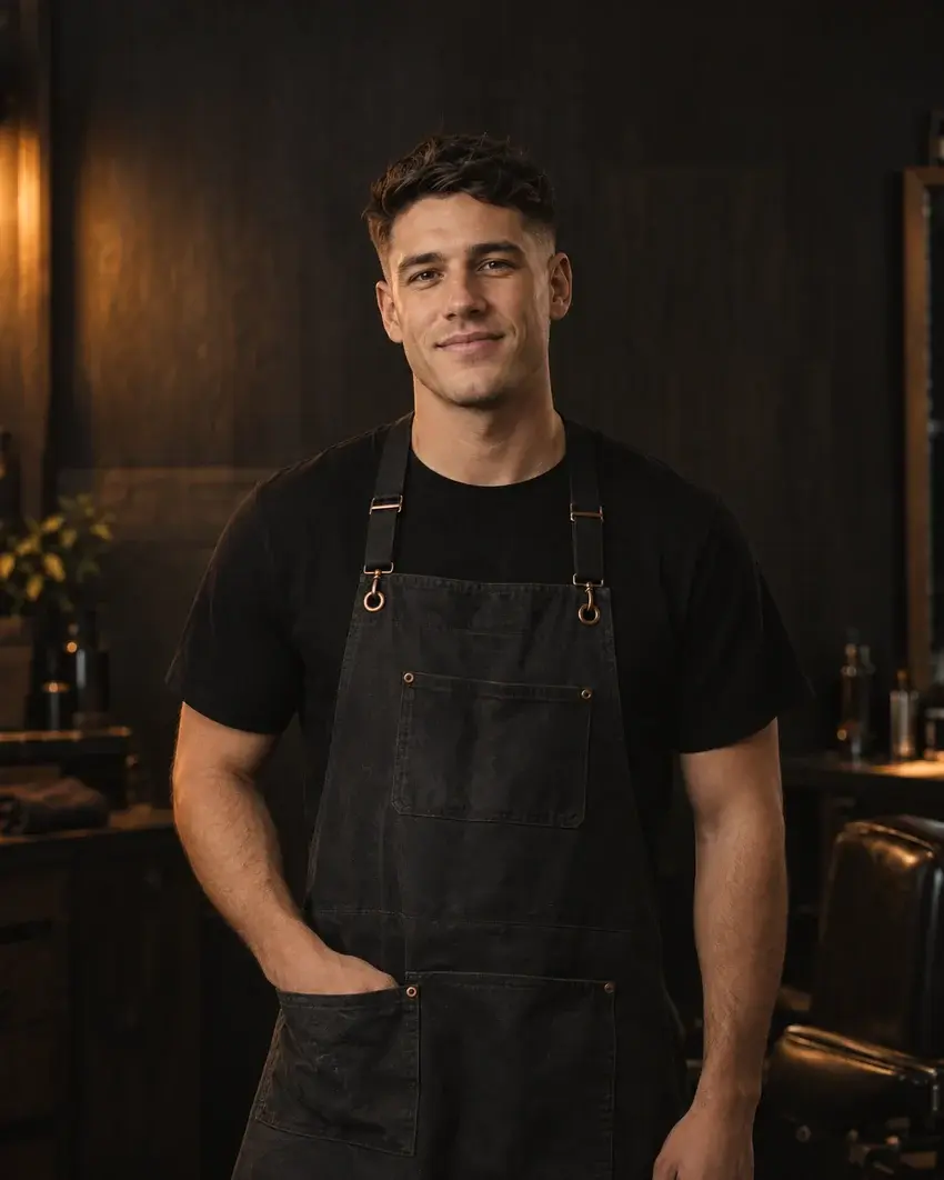 Portret izmišljenega barberja Jan Vidmar